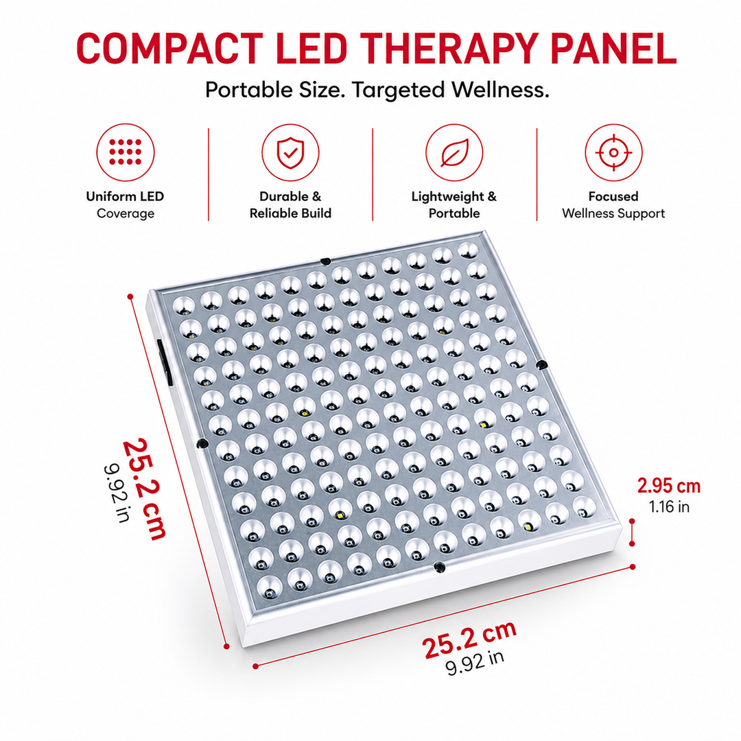Premium 144 LED Red Light Therapy Panel Facial Body Light Therapy Lamp Skin Care Beauty Device Infrared Relaxation Home Use Electric Plug