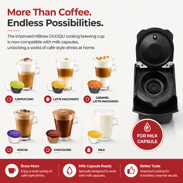 Premium 19 Bar Fully Automatic Italian Coffee Machine 1450W Espresso Maker Multi System Capsule Powder One Touch Coffee Brewer Home Office Use