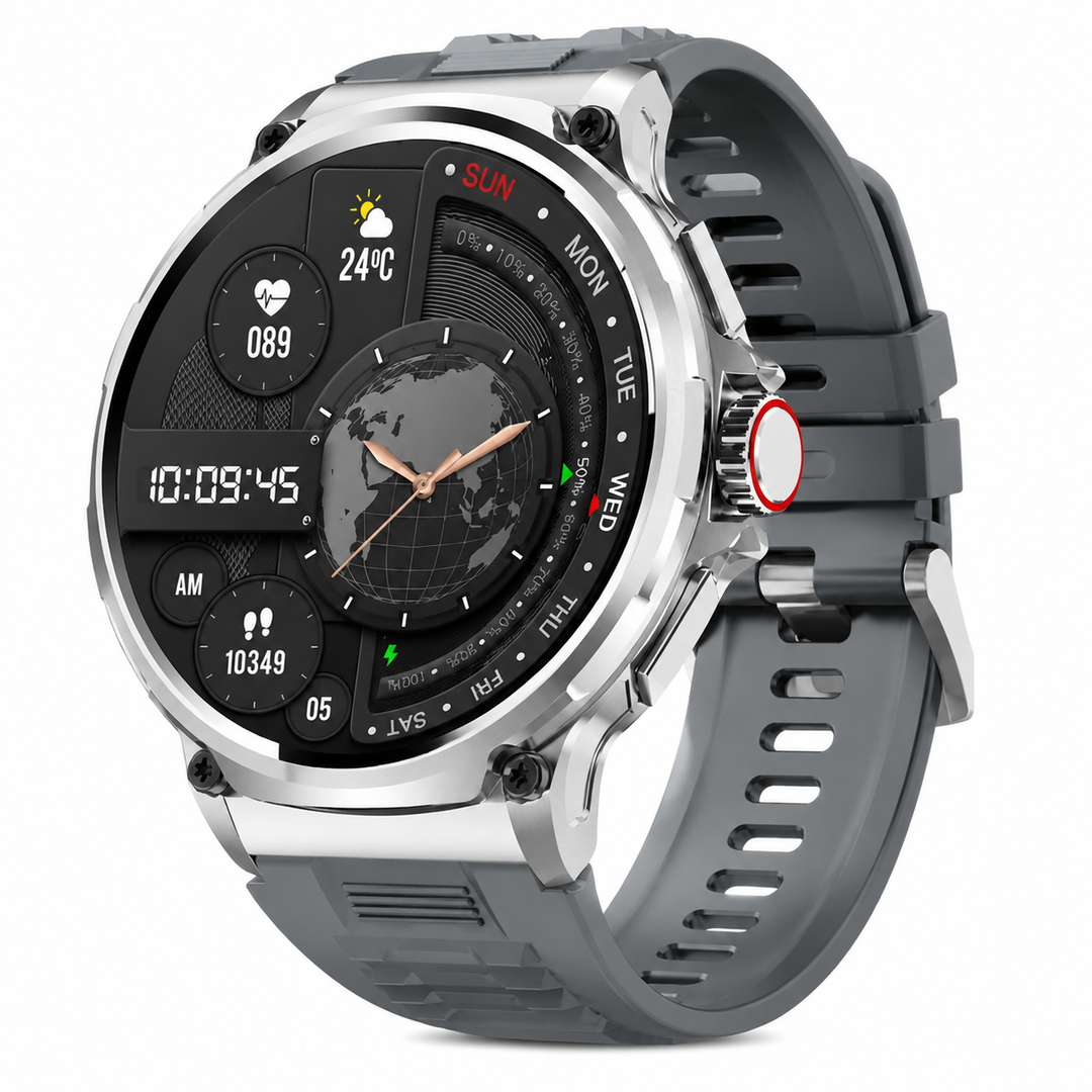 Premium 1.85-inch Ultra HD Smartwatch GPS Bluetooth Call Fitness Tracker 710mAh Battery Heart Rate SpO2 Sleep Monitor Sports Modes Android iOS Compatible Watch