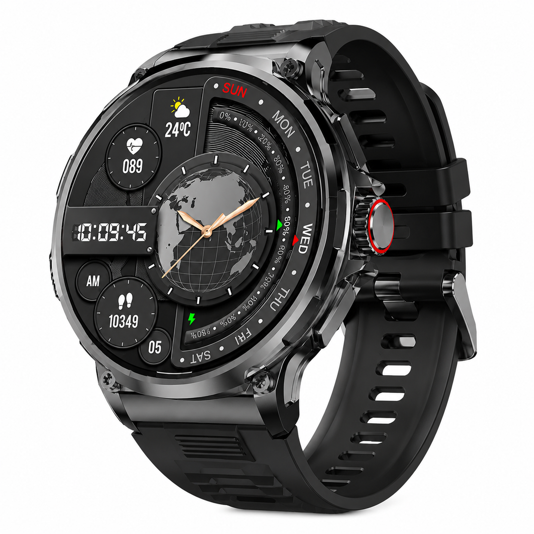 Premium 1.85-inch Ultra HD Smartwatch GPS Bluetooth Call Fitness Tracker 710mAh Battery Heart Rate SpO2 Sleep Monitor Sports Modes Android iOS Compatible Watch