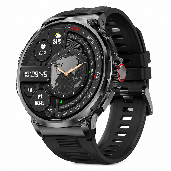 Premium 1.85-inch Ultra HD Smartwatch GPS Bluetooth Call Fitness Tracker 710mAh Battery Heart Rate SpO2 Sleep Monitor Sports Modes Android iOS Compatible Watch