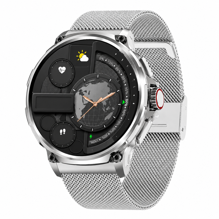 Premium 1.85-inch Ultra HD Smartwatch GPS Bluetooth Call Fitness Tracker 710mAh Battery Heart Rate SpO2 Sleep Monitor Sports Modes Android iOS Compatible Watch