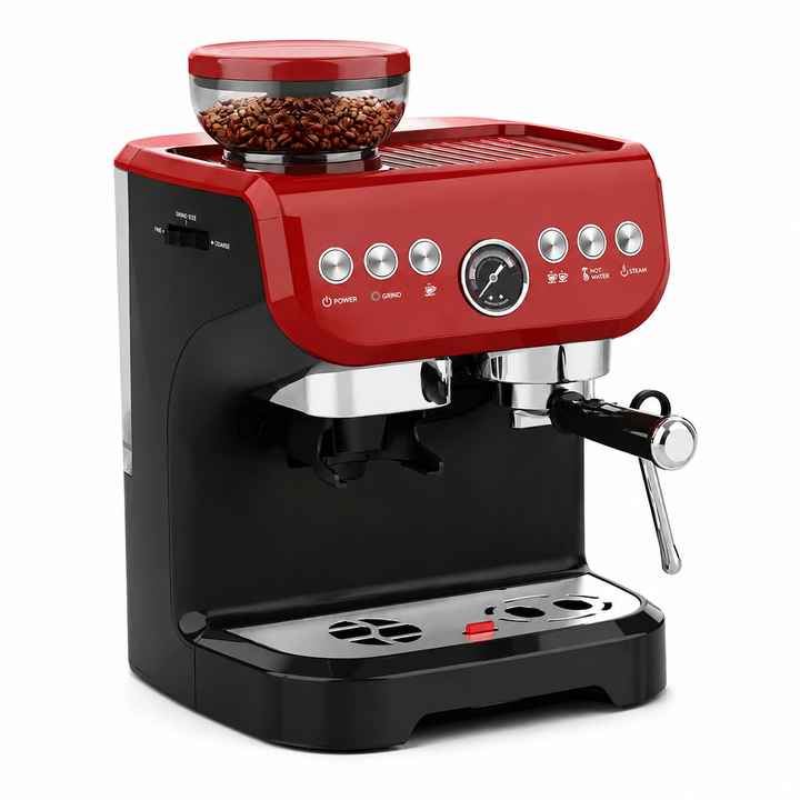 Premium 20 Bar Semi Automatic Espresso Machine 1560W Commercial Coffee Maker 2.5L Water Tank Milk Frother Steam Cappuccino Latte Home Office Use