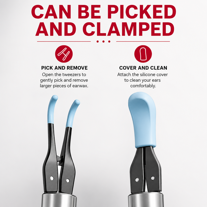 Premium 3-in-1 WiFi Visual Ear Cleaning Tool Camera Ear Pick Tweezers 12MP HD Endoscope Silicone Ear Spoon Rechargeable Smart Ear Cleaner Device