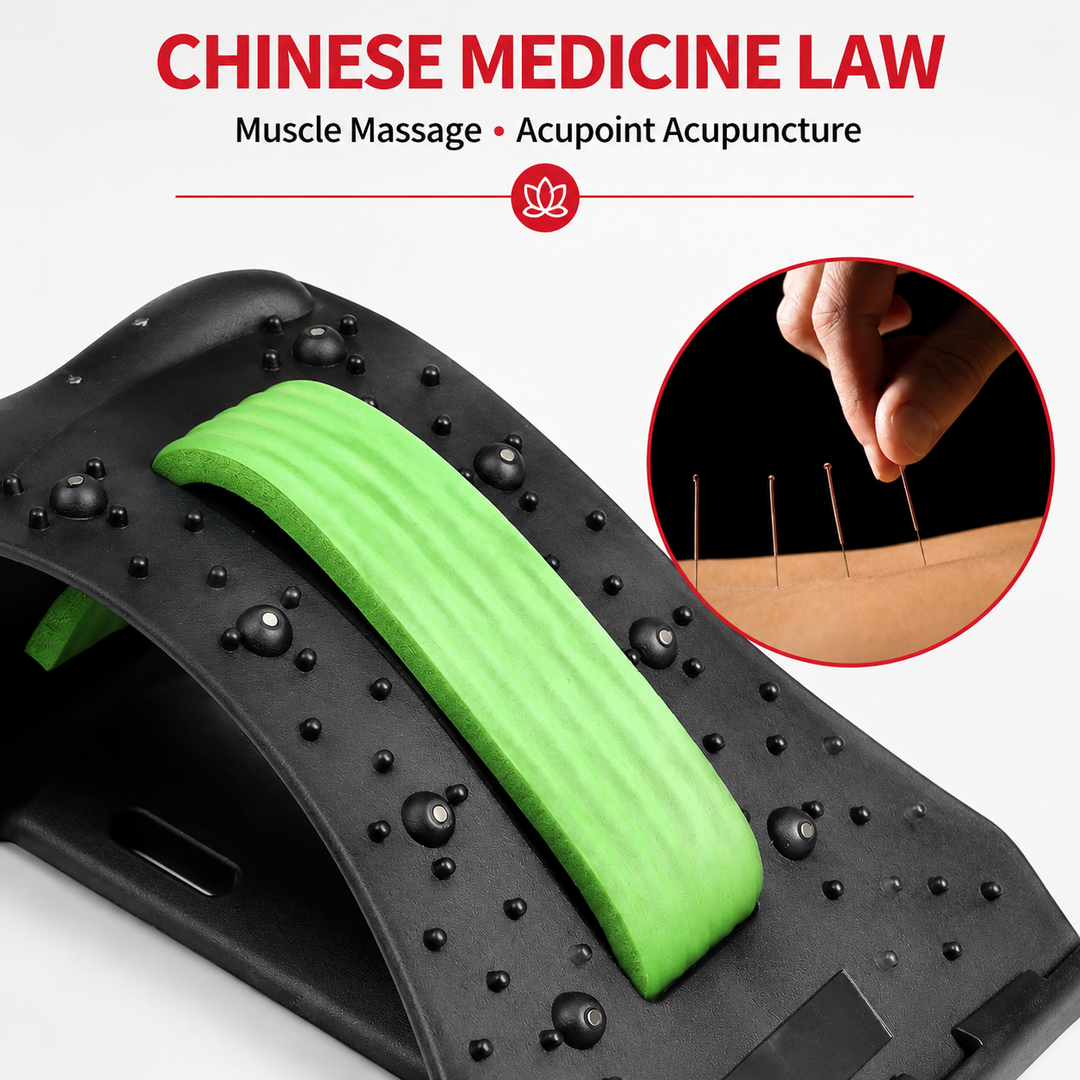 Premium 4-Level Neck Stretcher Cervical Spine Massager Adjustable Back Stretch Device Magnetic Acupressure Neck Pain Relief Ergonomic Support Tool