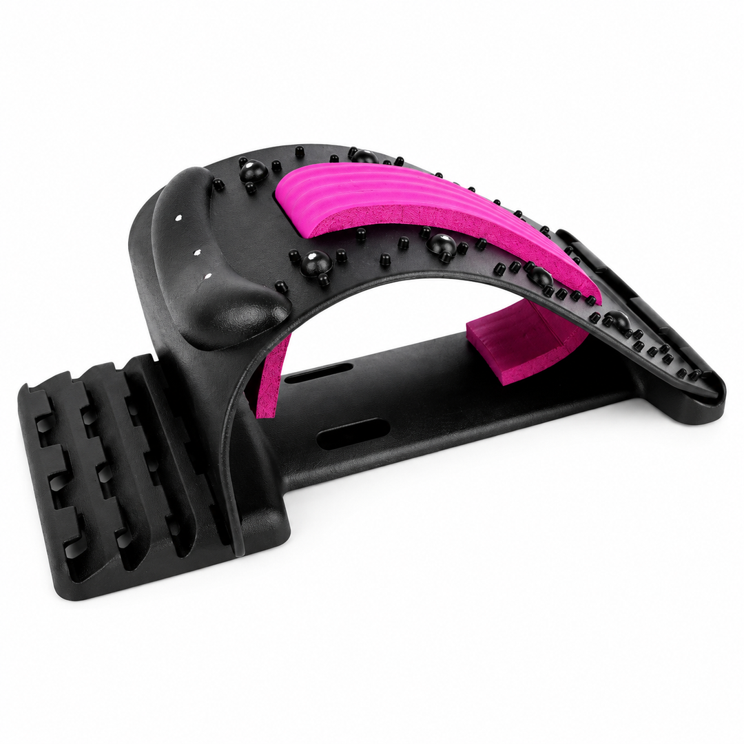 Premium 4-Level Neck Stretcher Cervical Spine Massager Adjustable Back Stretch Device Magnetic Acupressure Neck Pain Relief Ergonomic Support Tool
