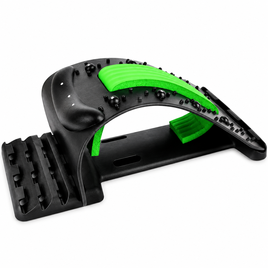 Premium 4-Level Neck Stretcher Cervical Spine Massager Adjustable Back Stretch Device Magnetic Acupressure Neck Pain Relief Ergonomic Support Tool