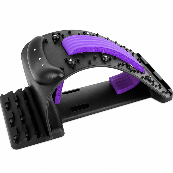 Premium 4-Level Neck Stretcher Cervical Spine Massager Adjustable Back Stretch Device Magnetic Acupressure Neck Pain Relief Ergonomic Support Tool