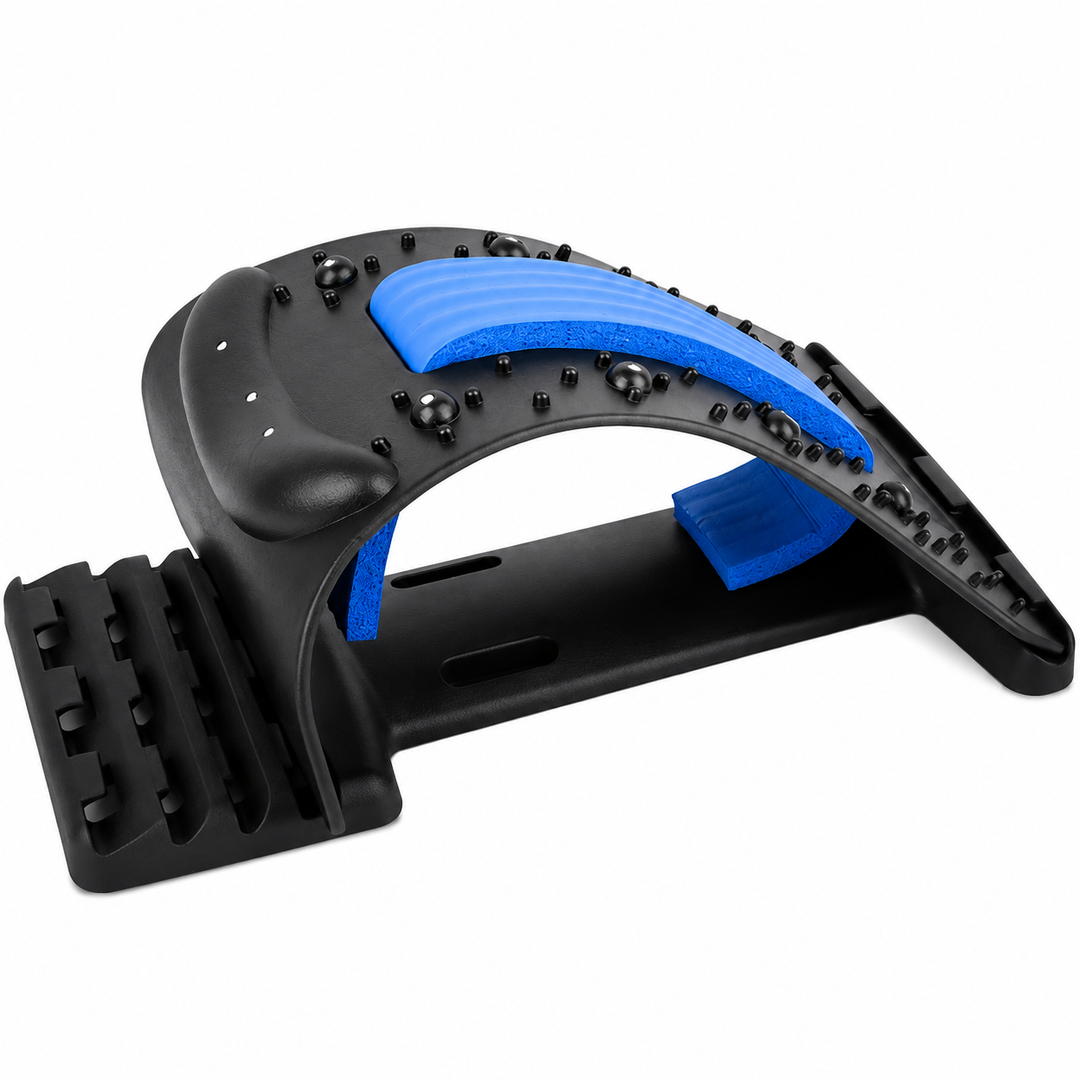 Premium 4-Level Neck Stretcher Cervical Spine Massager Adjustable Back Stretch Device Magnetic Acupressure Neck Pain Relief Ergonomic Support Tool