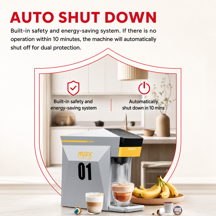 Premium 4-in-1 Coffee Machine Nespresso Dolce Gusto K-Cup and Ground Coffee Compatible 19 Bar Espresso Maker Compact Coffee Brewer