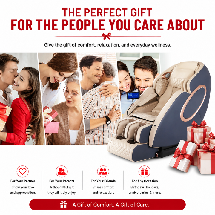 Premium 4D Massage Chair SL-Track Full Body Shiatsu Recliner Zero Gravity Electric Massage Chair Yoga Stretching Foot Roller Heat Bluetooth Home Relaxation Chair