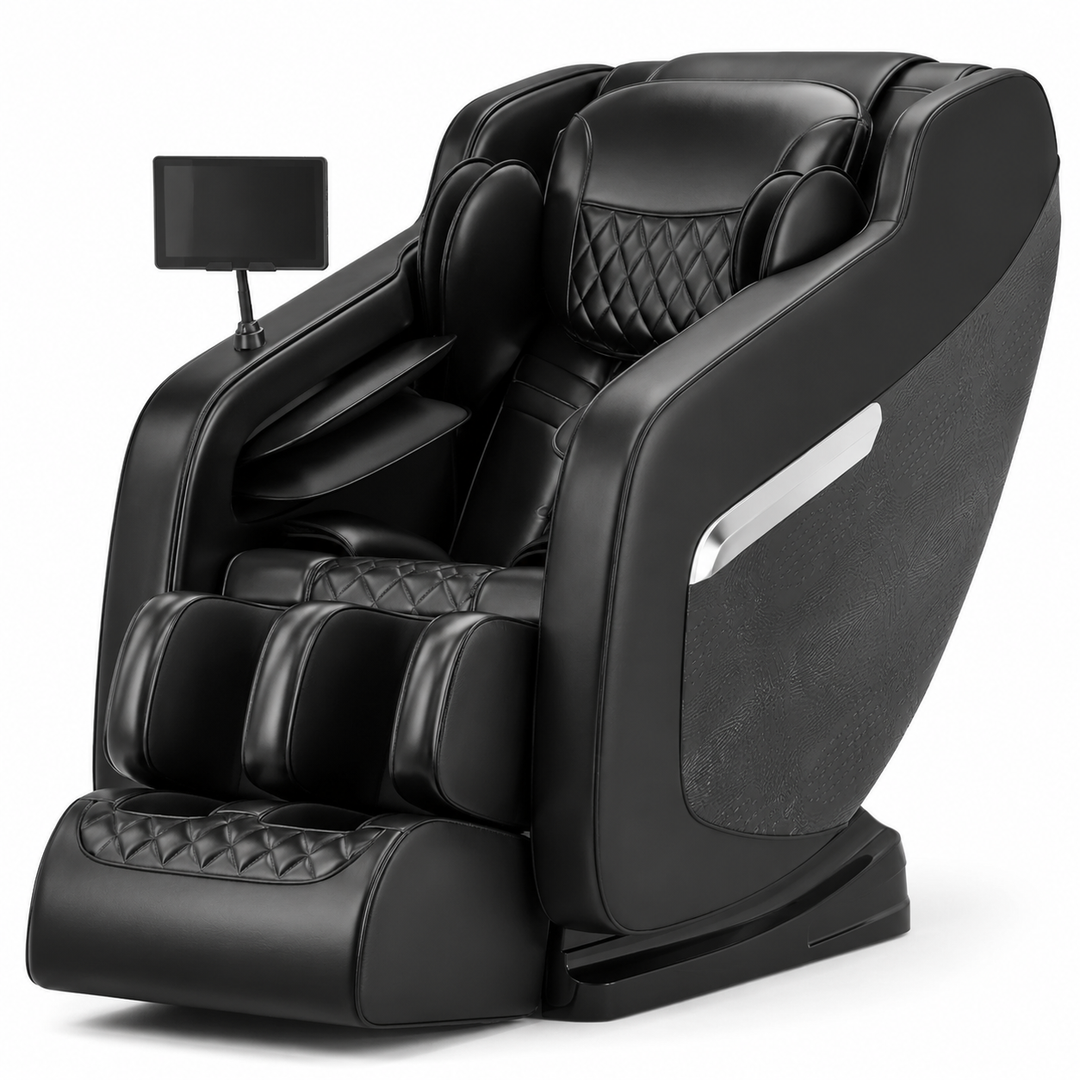 Premium 4D Zero Gravity Massage Chair Full Body Shiatsu Recliner Heating Airbag Compression Bluetooth Music Home Relaxation Ergonomic Comfort Furniture Use