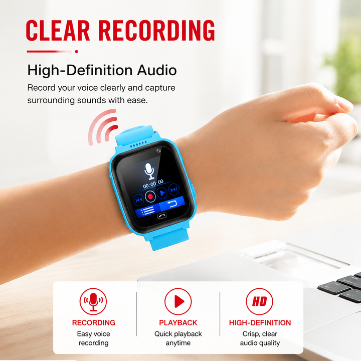 Premium 4G Kids Smartwatch GPS Tracker Video Call SOS IP67 Waterproof WiFi 8GB ROM Voice Call Location Tracking Children Smart Watch Android iOS Compatible