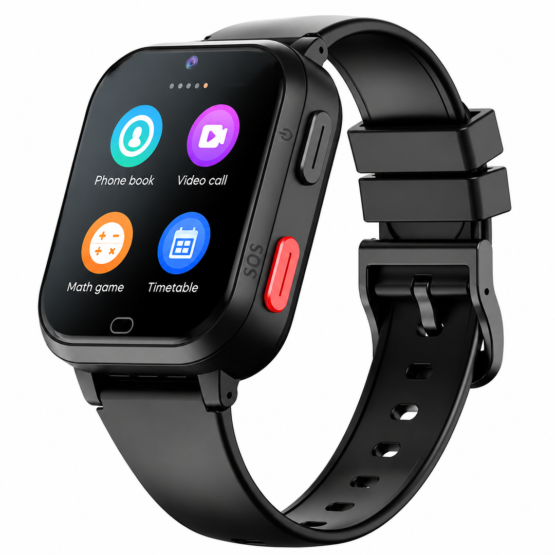 Premium 4G Kids Smartwatch GPS Tracker Video Call SOS IP67 Waterproof WiFi 8GB ROM Voice Call Location Tracking Children Smart Watch Android iOS Compatible