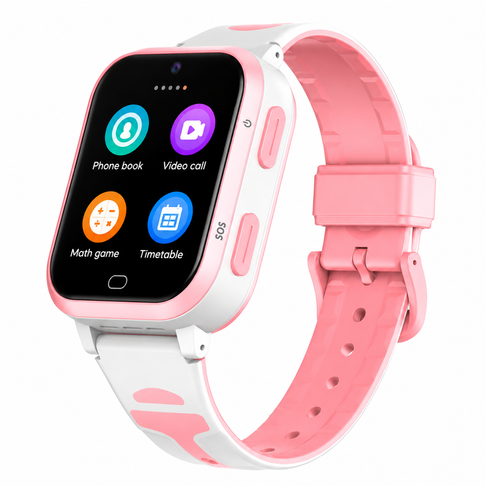 Premium 4G Kids Smartwatch GPS Video Call Voice Call IP67 Waterproof 8GB ROM WiFi Location Tracking SOS Button Activity Monitor Smart Watch for Kids