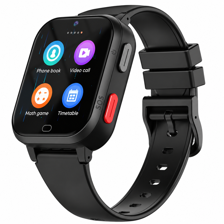 Premium 4G Kids Smartwatch GPS Video Call Voice Call IP67 Waterproof 8GB ROM WiFi Location Tracking SOS Button Activity Monitor Smart Watch for Kids