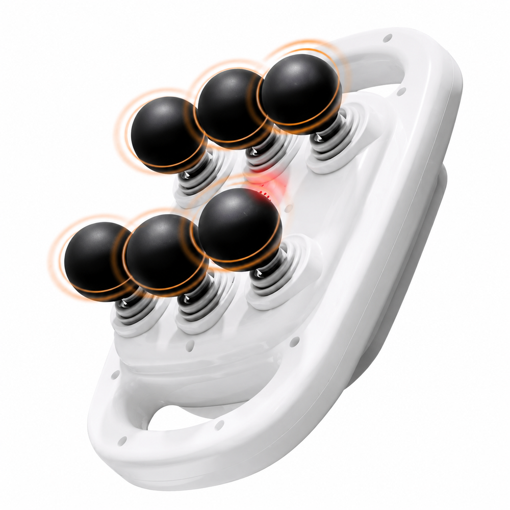 Premium 6 Head Massage Gun Deep Tissue Percussion Muscle Massager Multi Head Vibration Therapy Device Full Body Neck Back Shoulder Relief Rechargeable Cordless