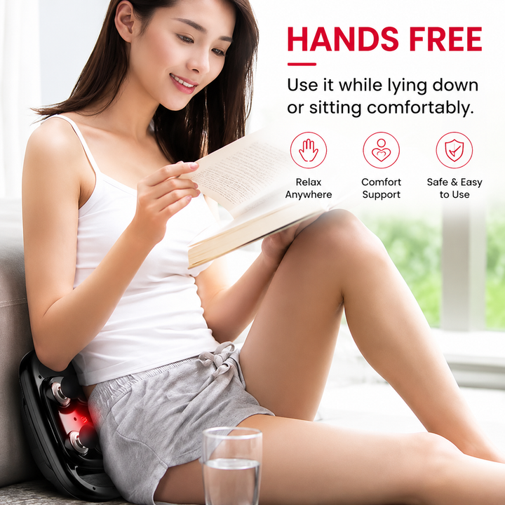 Premium 6 Head Massage Gun Deep Tissue Percussion Muscle Massager Multi Head Vibration Therapy Device Full Body Neck Back Shoulder Relief Rechargeable Cordless