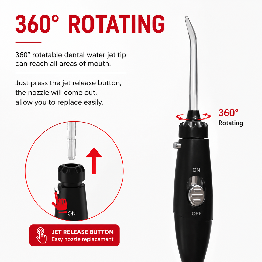 Premium 600ML Water Flosser Electric Oral Irrigator High Pulse Dental Cleaner Adjustable Pressure 7 Nozzles Gum Care Teeth Cleaning Home Use