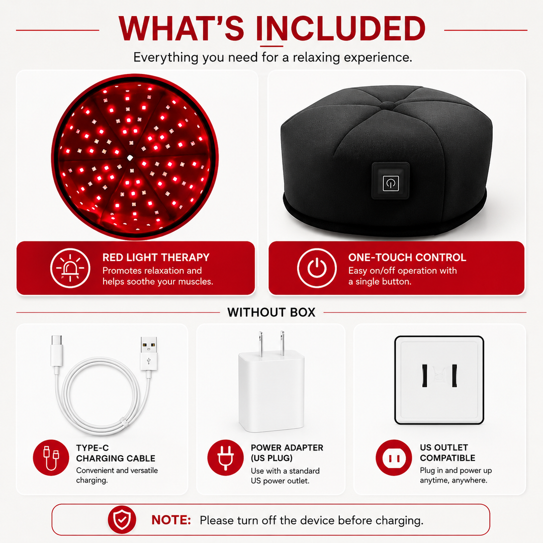 Premium 660nm 830nm LED Light Cap Red Near Infrared Scalp Therapy Wearable Hat USB Powered Relaxation Hat Pulse Mode Timer Light Therapy Device