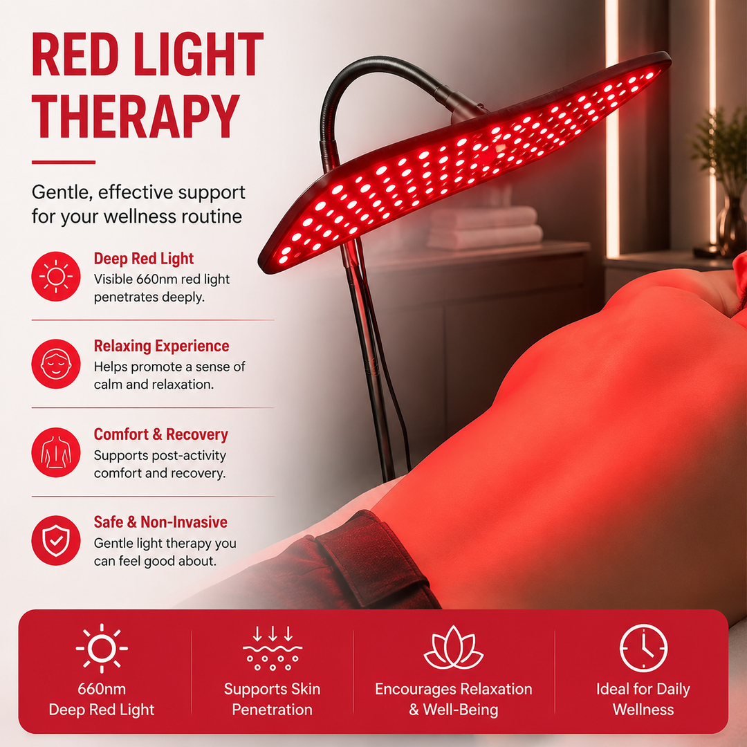 Premium 660nm 850nm LED Red Light Therapy Panel Near Infrared Lamp Adjustable Stand Timer 126 LED Light Therapy Device Home Facial Body Use