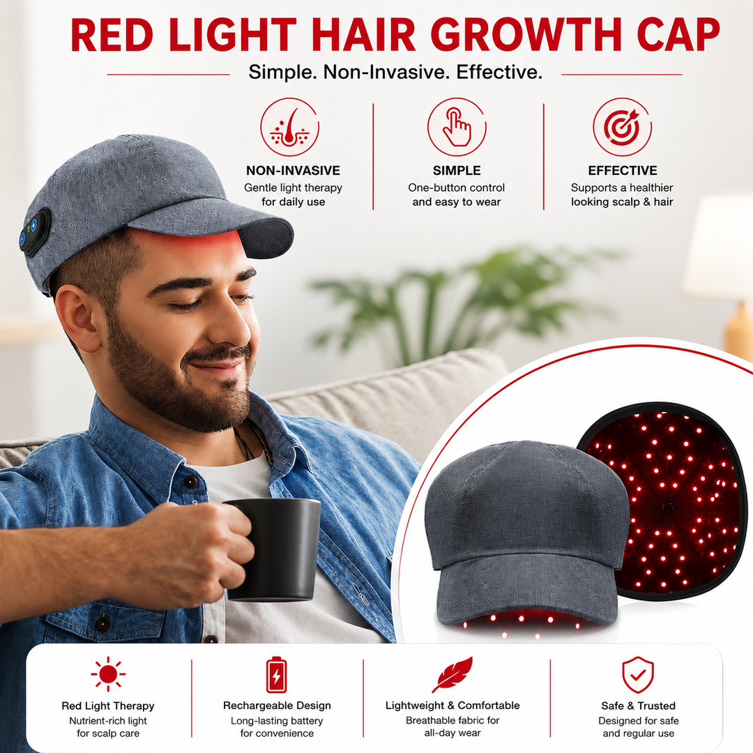 Premium 660nm 850nm Red Light Therapy Hair Growth Cap Infrared LED Scalp Care Device Wearable USB Powered Hair Regrowth Light Therapy Cap