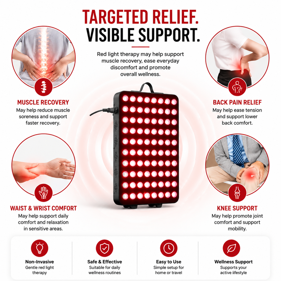 Premium 660nm and 850nm Red Light Therapy Panel High Power LED Infrared Lamp 115W Full Body Therapy Device Metal Housing Timer Home Use System