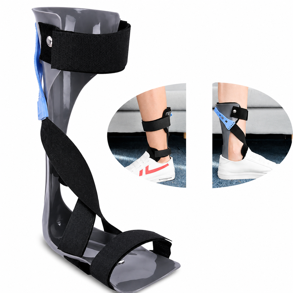 Premium AFO Ankle Support Brace Lightweight Foot Drop Support Orthosis Adjustable Stabilizer Comfort Fit Walking Support Brace Left Right Multiple Sizes