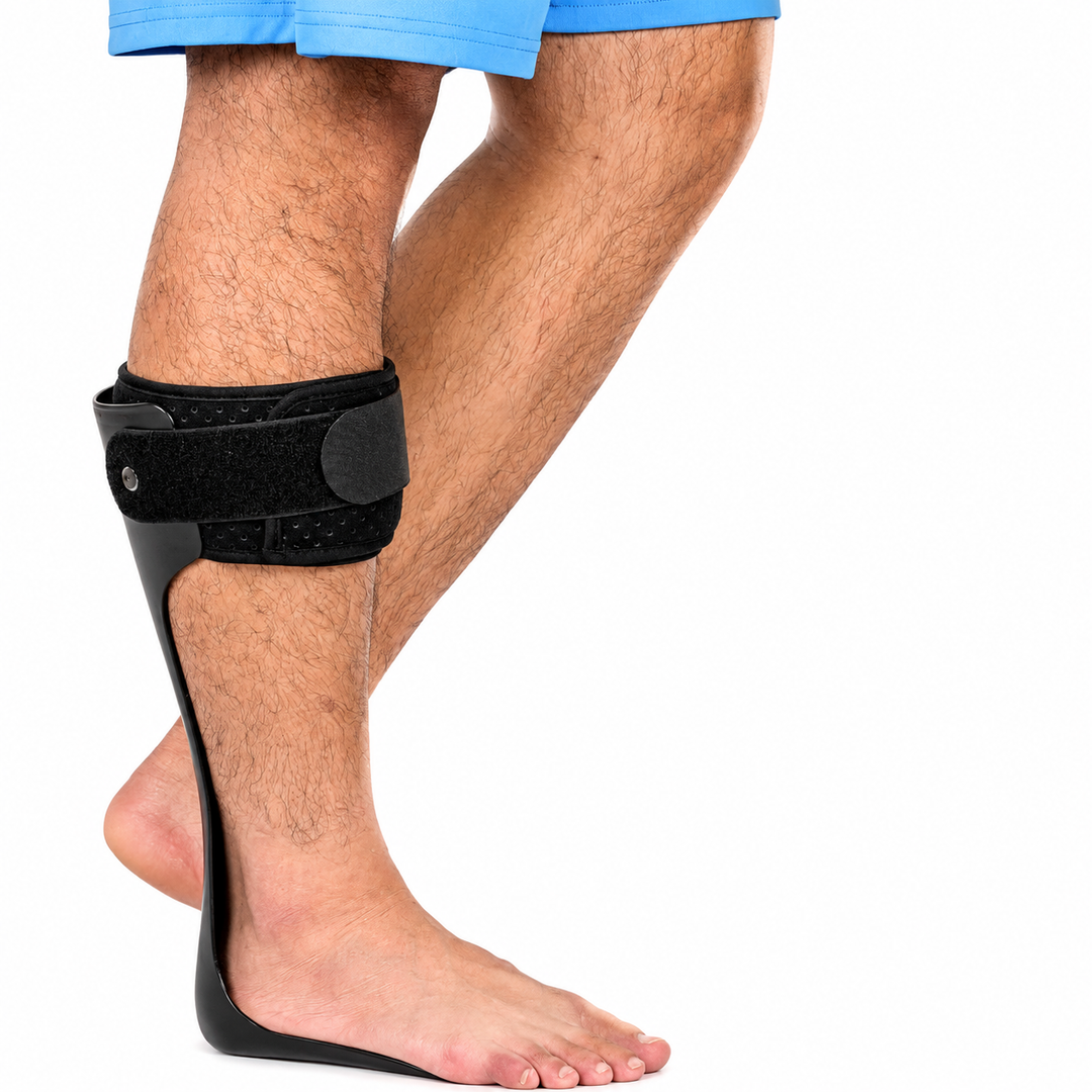 Premium AFO Drop Foot Brace Orthosis Lightweight Ankle Support Stabilizer Foot Drop Walking Assistance Comfort Fit Men Women Multiple Sizes