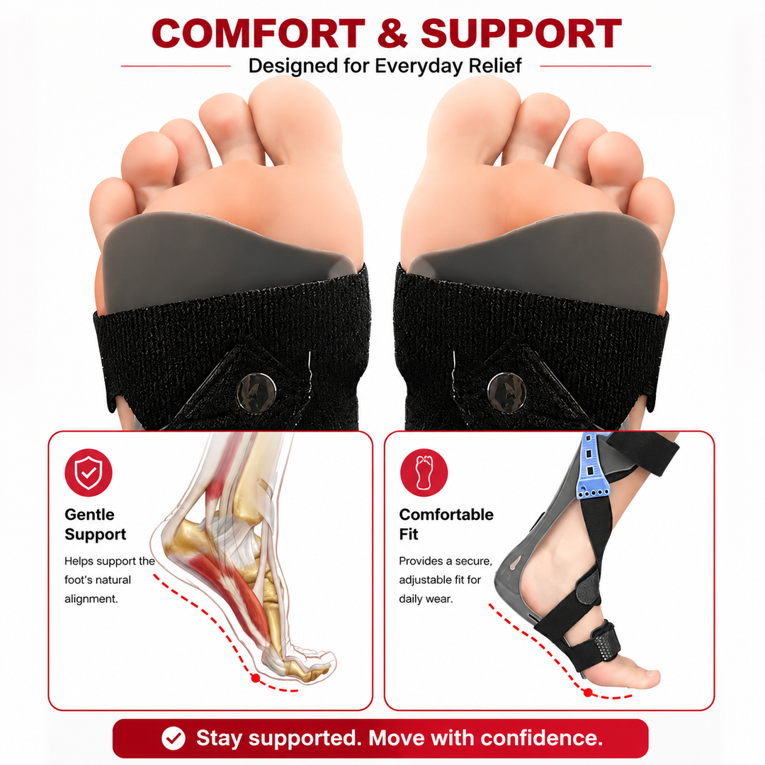 Premium AFO Drop Foot Brace Orthosis Lightweight Ankle Support Stabilizer Foot Drop Walking Assistance Comfort Fit Men Women Multiple Sizes