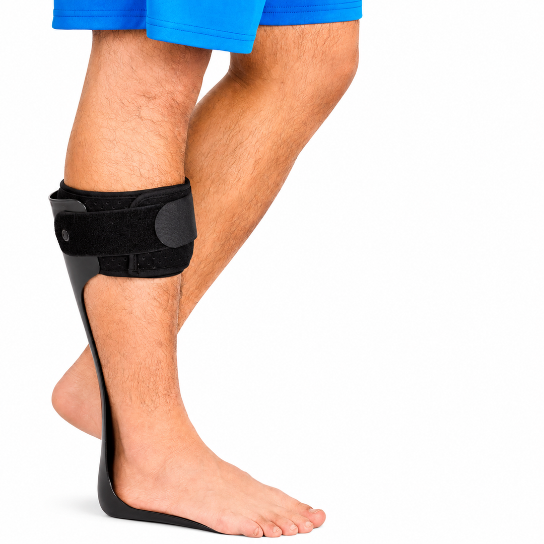 Premium AFO Drop Foot Brace Orthosis Lightweight Ankle Support Stabilizer Foot Positioning Walking Assistance Foot Drop Support Brace Men Women Multiple Sizes