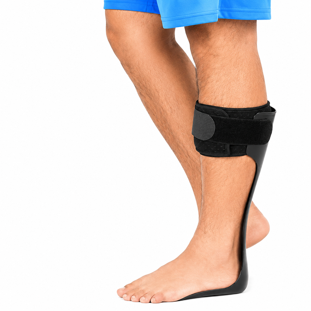 Premium AFO Drop Foot Brace Orthosis Lightweight Ankle Support Stabilizer Foot Positioning Walking Assistance Foot Drop Support Brace Men Women Multiple Sizes