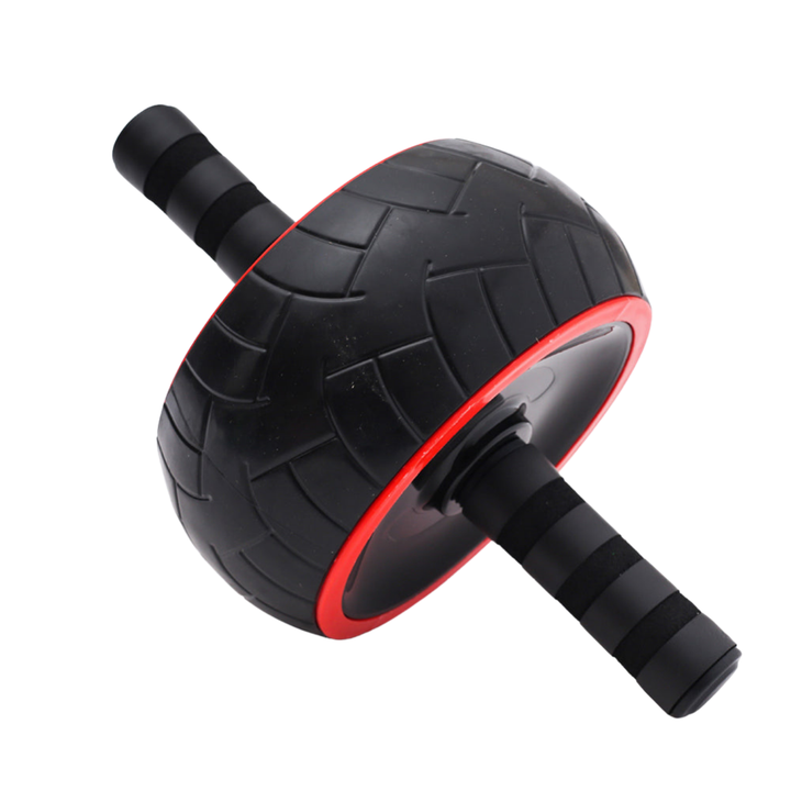 Premium Ab Roller Single Wheel Core Trainer Silent Rubber Exercise Wheel Non Slip Handles Abdominal Roller with Mat Home Gym Core Strength Training Equipment
