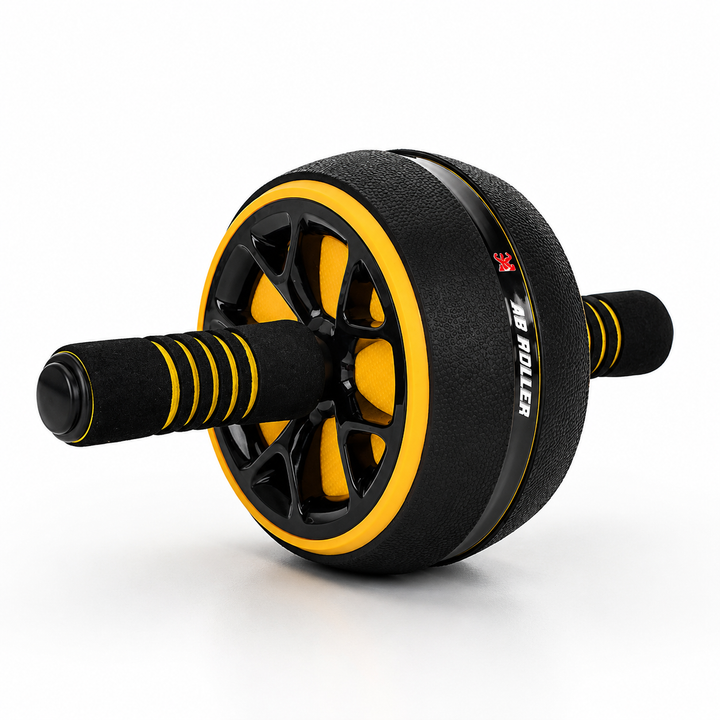 Premium Ab Wheel Abdominal Core Trainer Roller Fitness Wheel with Kneeling Pad Home Workout Abs Exercise Roller Durable PP TPR Stainless Steel