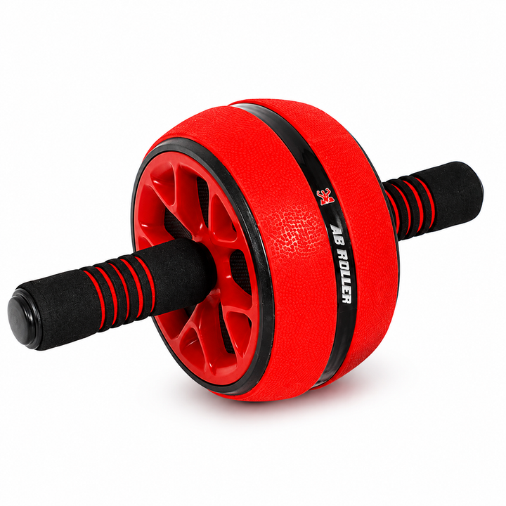 Premium Ab Wheel Abdominal Core Trainer Roller Fitness Wheel with Kneeling Pad Home Workout Abs Exercise Roller Durable PP TPR Stainless Steel