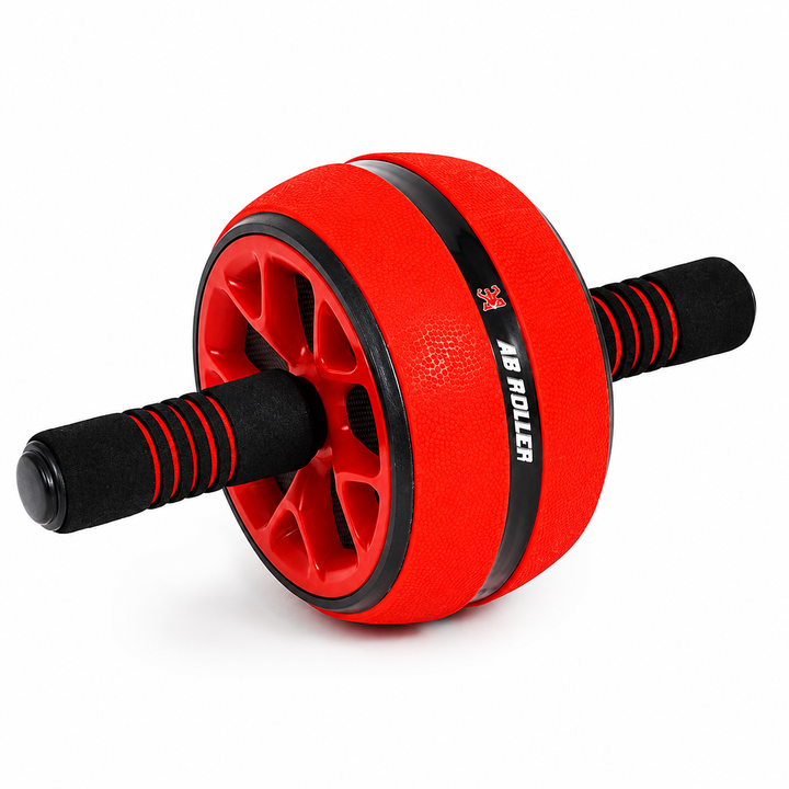 Premium Ab Wheel Roller Core Trainer Silent Abdominal Exercise Wheel Stainless Steel Core Workout Roller with Kneeling Pad Non Slip Handles Home Gym Fitness Equipment
