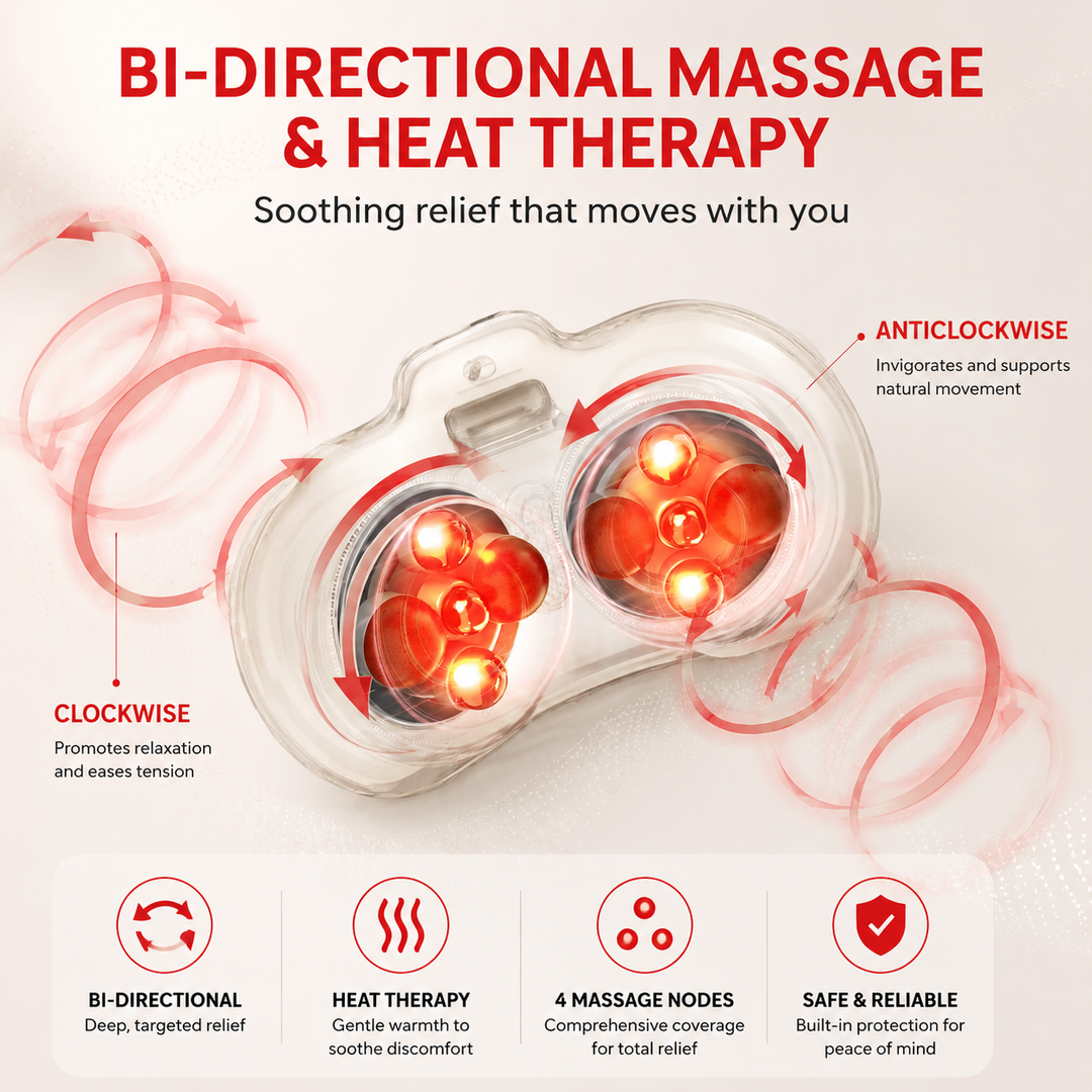 Premium Abdominal Heating Pad Massager Cordless Belly Massager for Cramps Stomach Tension Relief Heat Therapy Portable Rechargeable Wellness Device