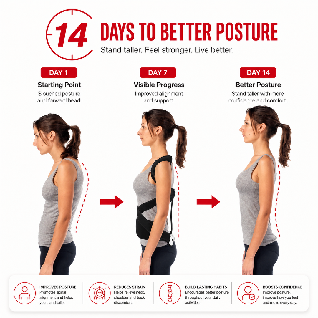 Premium Adjustable Back Posture Corrector Lightweight Breathable Posture Support Brace Unisex S-XL Back Alignment Posture Awareness Daily Wear Comfort