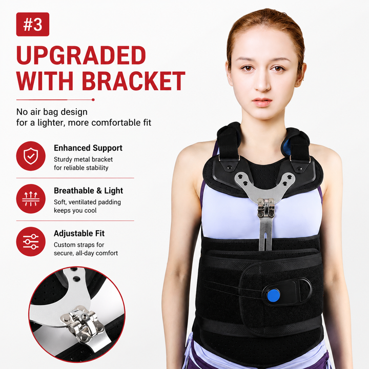 Premium Adjustable Back Posture Corrector Lightweight Breathable Posture Support Brace Unisex S-XL Back Alignment Posture Awareness Daily Wear Comfort