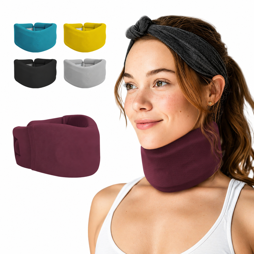 Premium Adjustable Foam Cervical Neck Brace Collar Neck Support Pain Relief Posture Support Sleeping Comfort Lightweight Breathable Neck Stabilizer S–XL