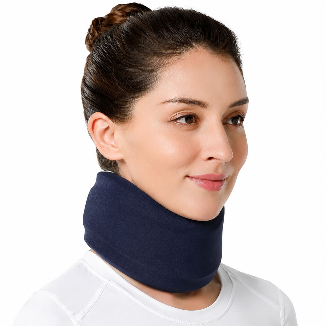 Premium Adjustable Foam Cervical Neck Brace Collar Neck Support Pain Relief Posture Support Sleeping Comfort Lightweight Breathable Neck Stabilizer S–XL