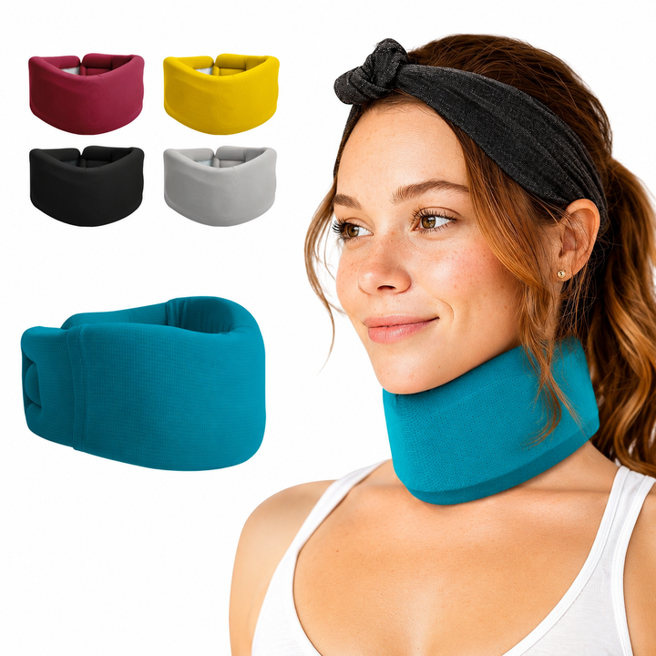Premium Adjustable Foam Cervical Neck Brace Collar Neck Support Pain Relief Posture Support Sleeping Comfort Lightweight Breathable Neck Stabilizer S–XL