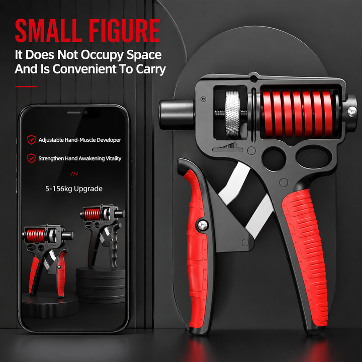 Premium Adjustable Hand Grip Strengthener 5–120kg Finger Wrist Forearm Trainer Steel Spring Gripper Hand Exerciser Fitness Training Tool Portable