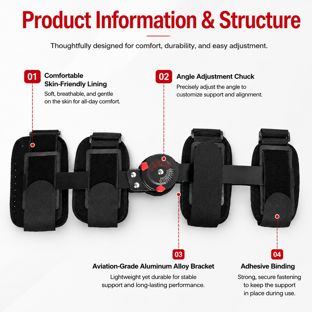 Premium Adjustable Hinged Knee Brace ROM Immobilizer Postoperative Recovery Support ACL MCL Meniscus Ligament Injury Left Right Leg Stabilizer