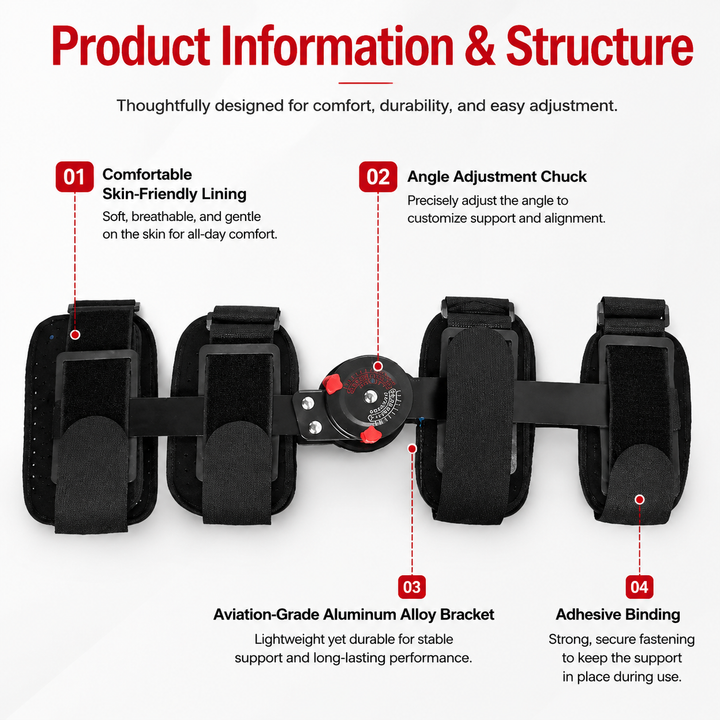 Premium Adjustable Hinged Knee Brace ROM Immobilizer Postoperative Recovery Support ACL MCL Meniscus Ligament Injury Left Right Leg Stabilizer
