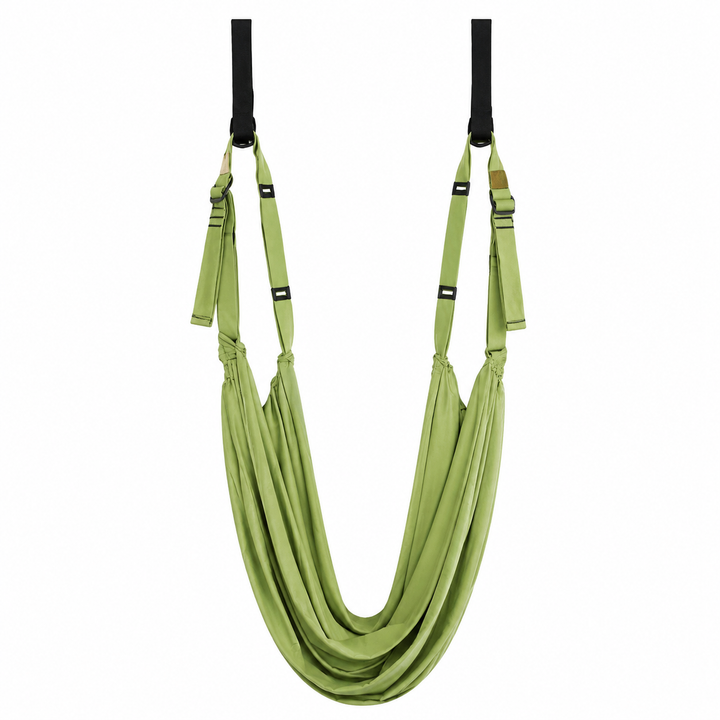 Premium Aerial Yoga Belt Adjustable Stretching Strap Elastic Support Trainer Portable Yoga Band Pilates Flexibility Fitness Home Gym Daily Use