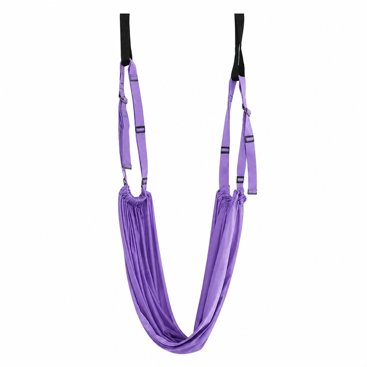 Premium Aerial Yoga Belt Adjustable Stretching Strap Elastic Support Trainer Portable Yoga Band Pilates Flexibility Fitness Home Gym Daily Use