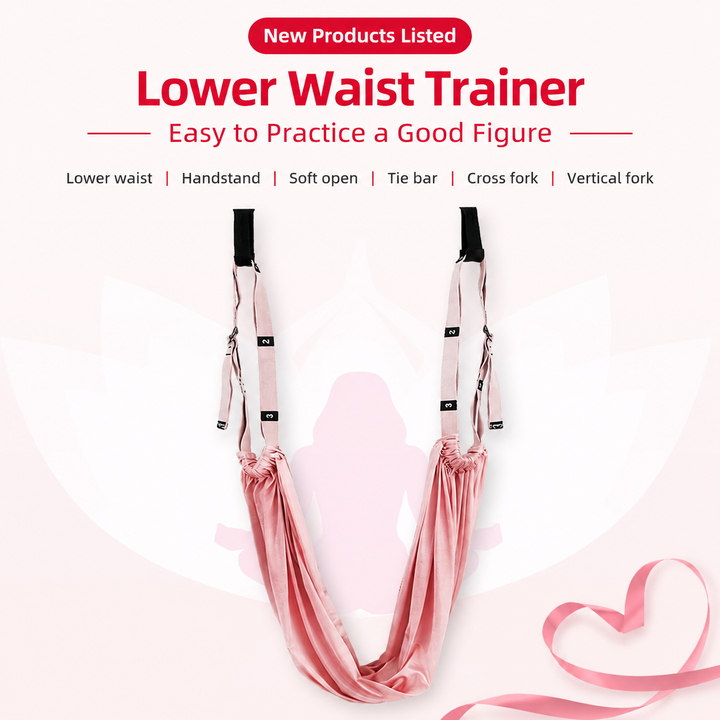 Premium Aerial Yoga Belt Adjustable Stretching Strap Elastic Support Trainer Portable Yoga Band Pilates Flexibility Fitness Home Gym Daily Use