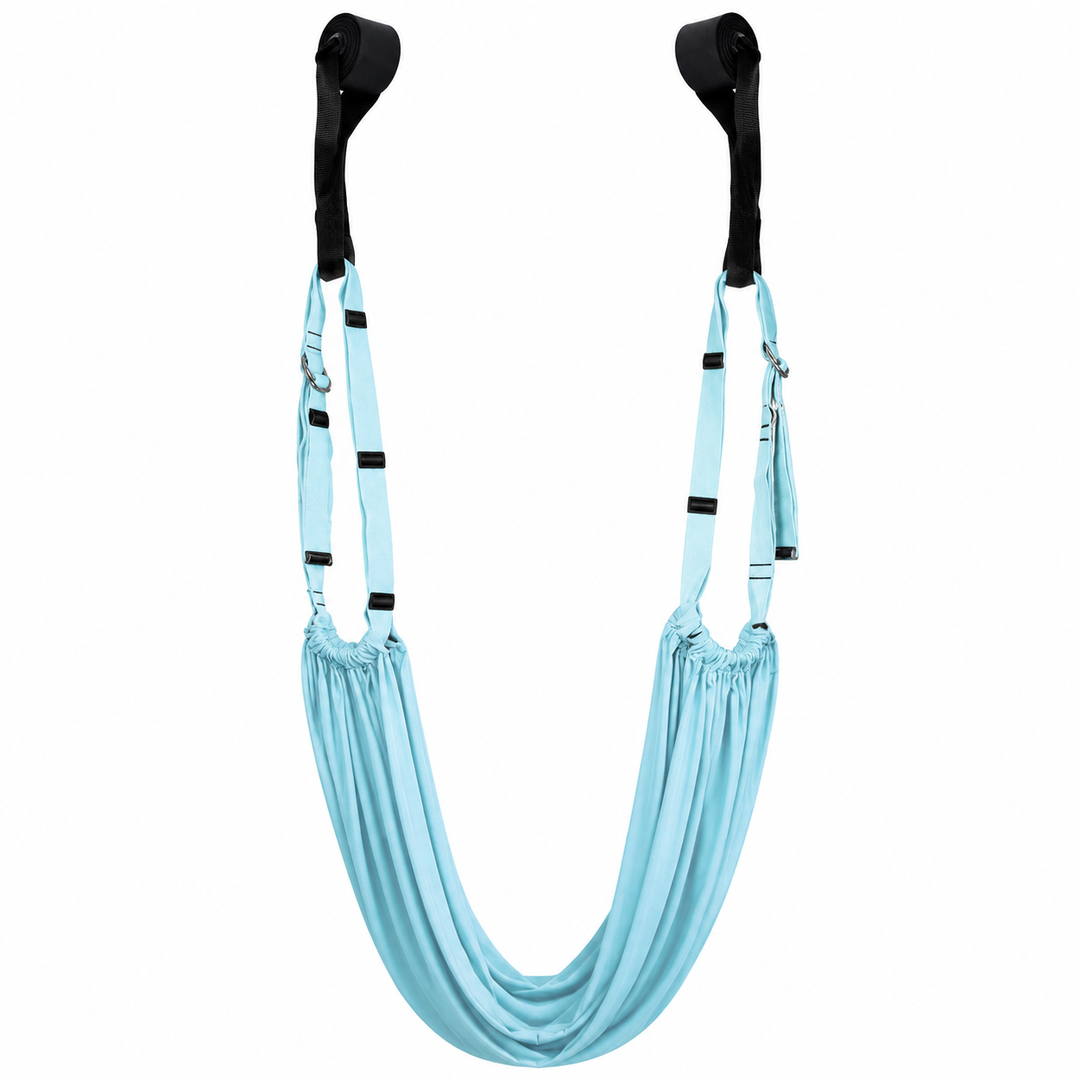 Premium Aerial Yoga Belt Adjustable Stretching Strap Elastic Support Trainer Portable Yoga Band Pilates Flexibility Fitness Home Gym Daily Use