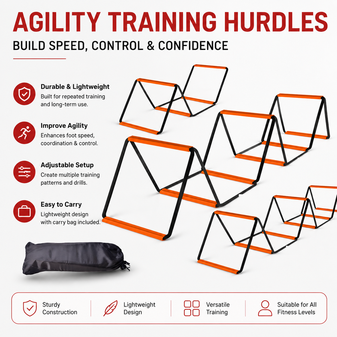 Premium Agility Ladder Soccer Football Training Speed Coordination Footwork Equipment 3-in-1 Drill Set Carry Bag Kids Adults Sports Training Tool